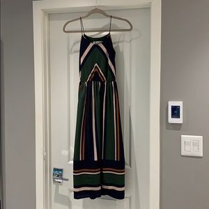 Striped midi dress